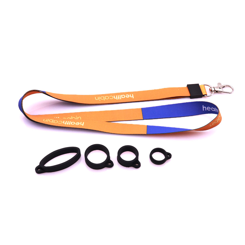 Lanyard with Healthcabin Logo Come with 4 Silicon Rubber Rings