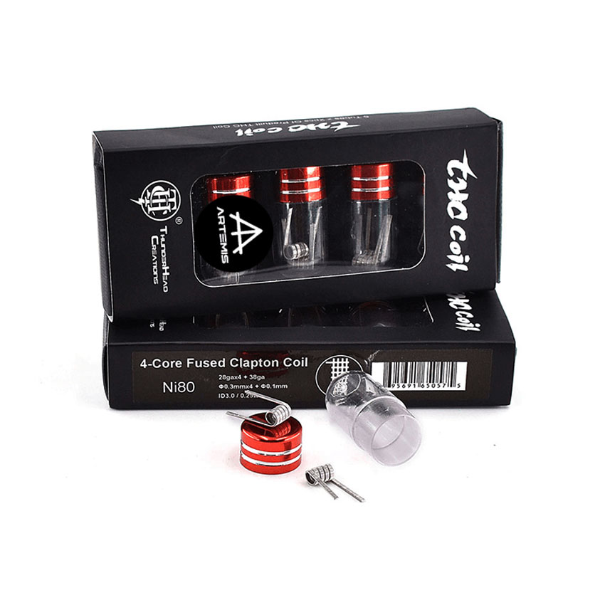 2pcs Thunderhead Creations 4-Core Fused Clapton (28gax4 + 38ga)xID3.0