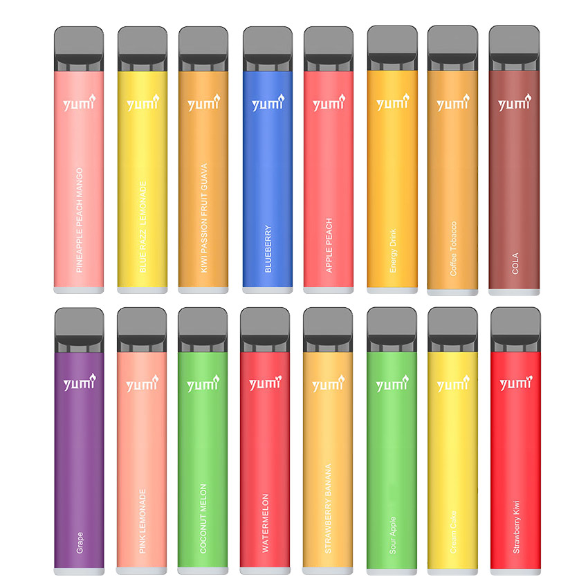 [Special Samples]6pcs Yumi Bar1500 50mg Disposable Kit 850mAh 1 for Each Flavor
